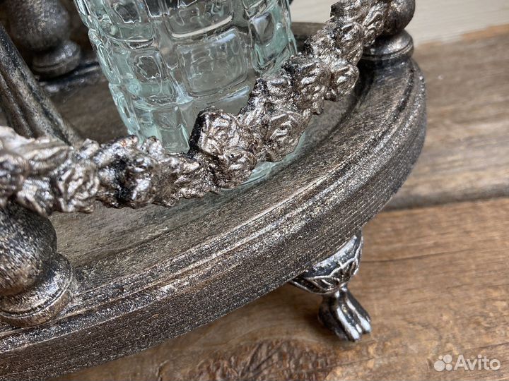 Набор для специй и подставка ручная работа винтаж