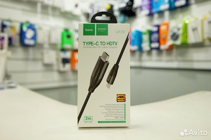 Переходник Hoco UA16 Type-C to hdmi