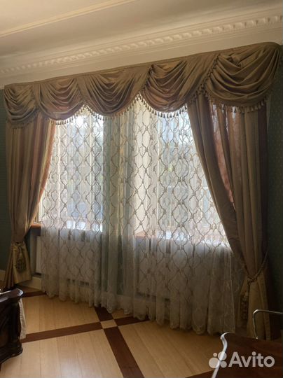 Комплект шторы тюль покрывало