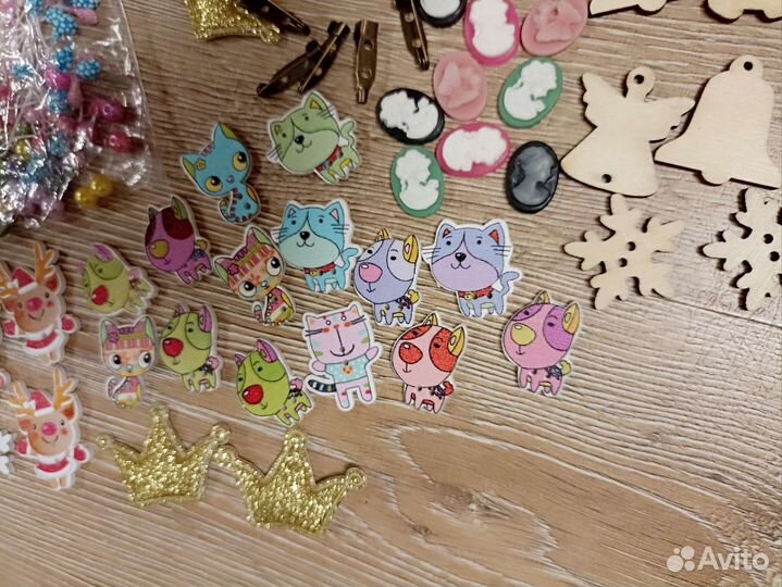 Набор для рукоделия, поделки, пуговицы, бусины