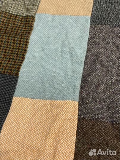 Лоскутный плед ручной работы пэчворк 170х139