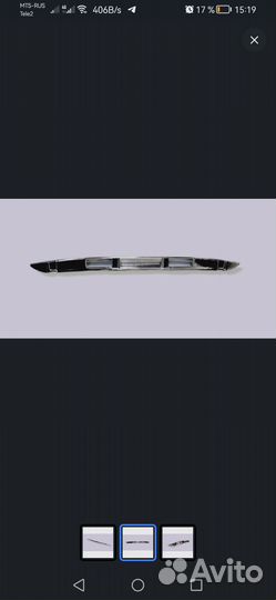 Накладка сабля молдинг багажника 2170 Приора хром