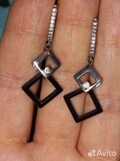 Серьги серебро