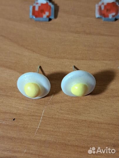 Серьги из глины