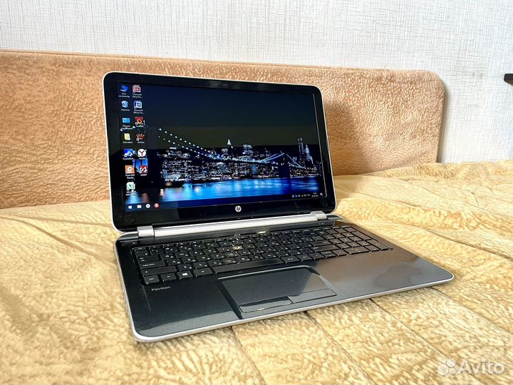 Мощный ноутбук HP intel i3 с SSD+hdd