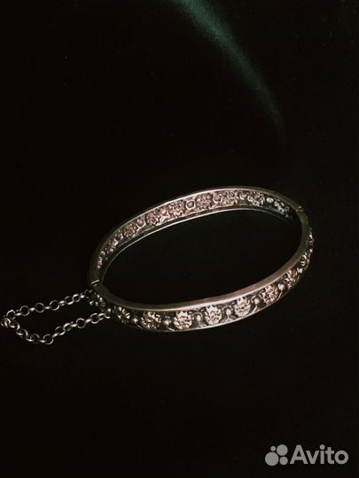 Антикварный браслет серебро