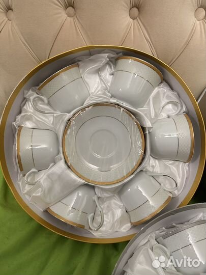 Чайная пара.Набор чайный.Фарфор.Milvis.Новые