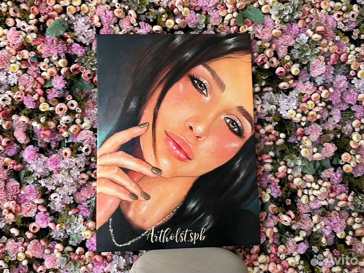 Портрет по фото на холсте на заказ Оренбург