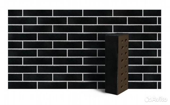Кирпич облицовочный керамический черный с завода