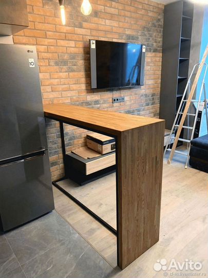 Барная стойка из ясеня по индивидуальным размерам