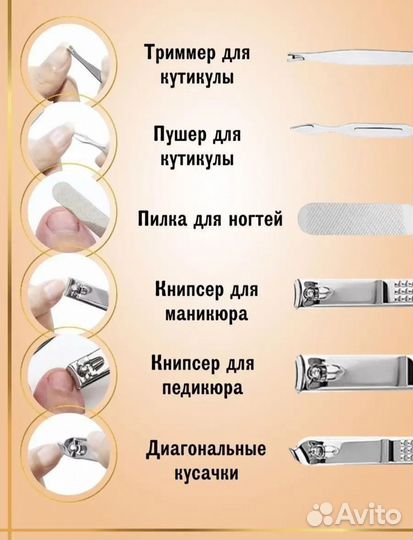 Профессиональный набор для маникюра и педикюра