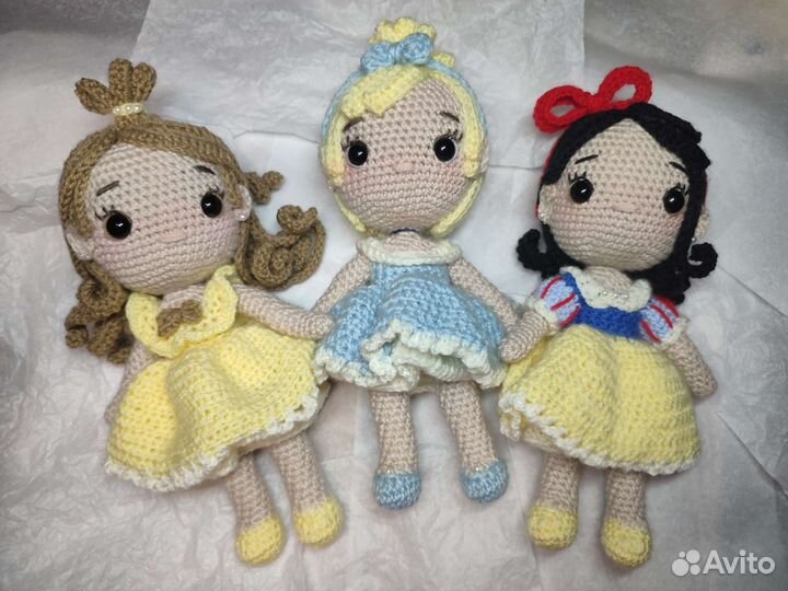 Куколки Дисней Белоснежка Бель Золушка