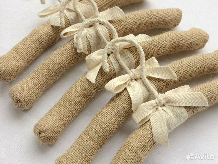 Плечики вешалки вышивка лен