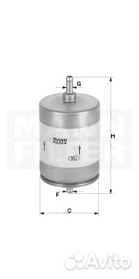 Фильтр топливный mann-filter wk 730/5 (wk7305)