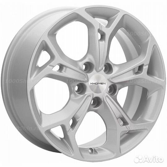 Диск 7*17 5*114,3 ET45 66,1 Khomen Wheels KHW1702 F-Silver (Teana/X-trail)