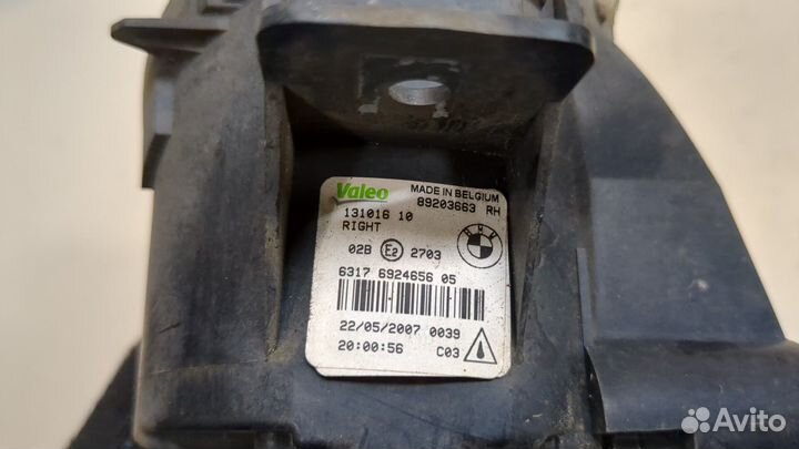 Фара противотуманная BMW X3 E83, 2007