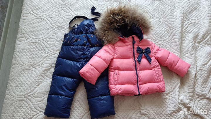 Зимний комбинезон для девочки 74 80