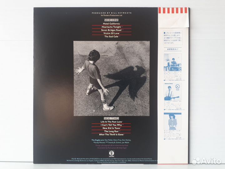 Пластинка. eagles.P-11297. 1982. japan original