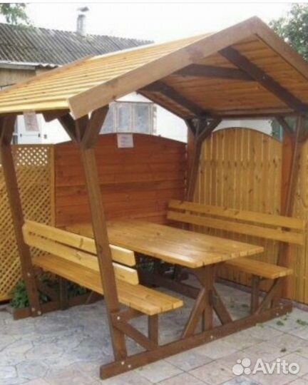Дачные беседки деревянные