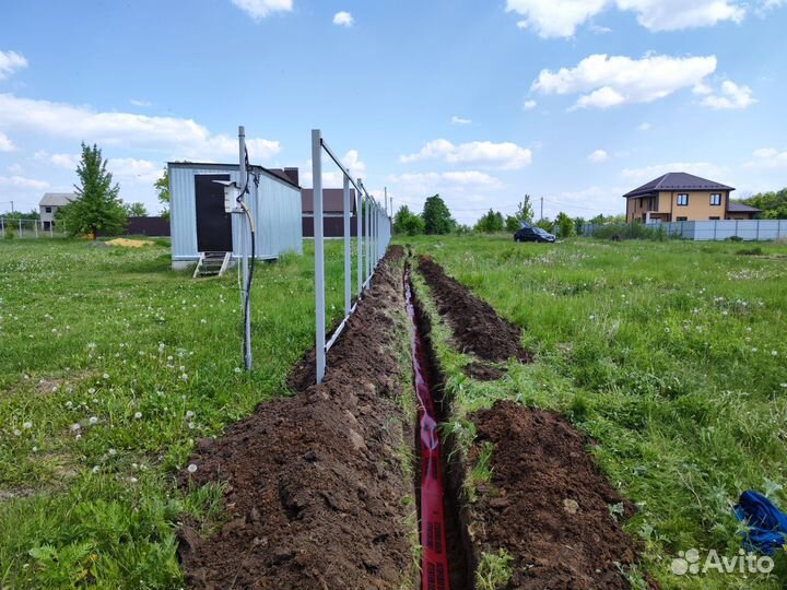 Прокладка кабеля в земле