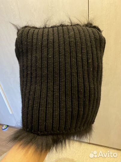 Шапка женская зимняя натуральный мех -песец