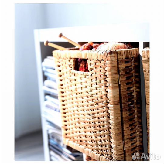 Ящик корзина плетеная IKEA из ротанга, 2 цвета