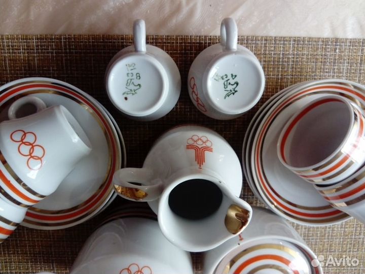 Чайный сервиз «Олимпиада-80», фарфор Вербилки