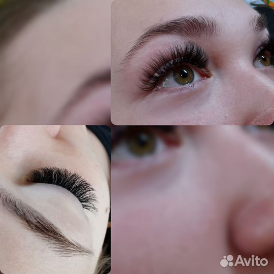 Наращивание ресниц, модель