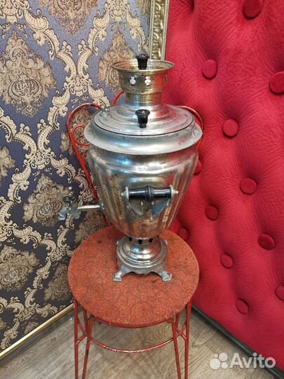 Старинный Самовар клеймо Тула форма Рюмка Грани
