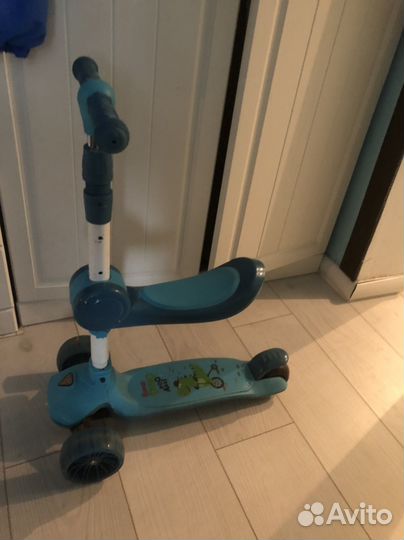 Самокат детский трехколесный бу
