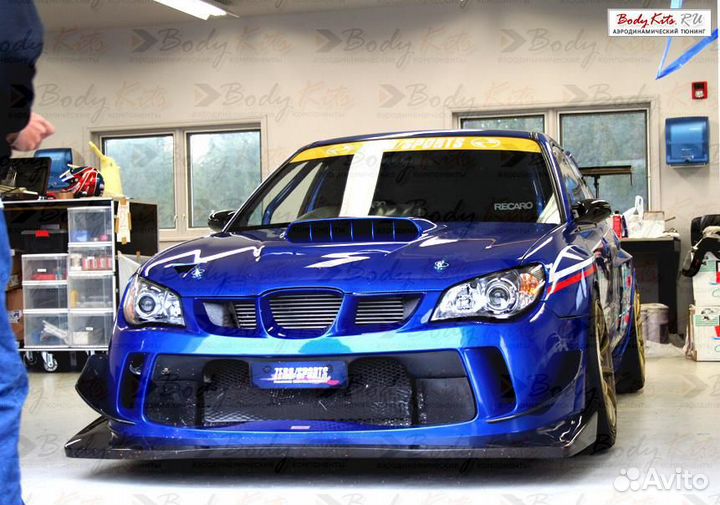 Передний бампер ZeroSports для Subaru Impreza STI