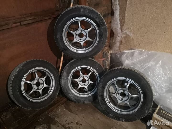 Диски Advan RG 4x100 Шины Michelin x-ice north 4