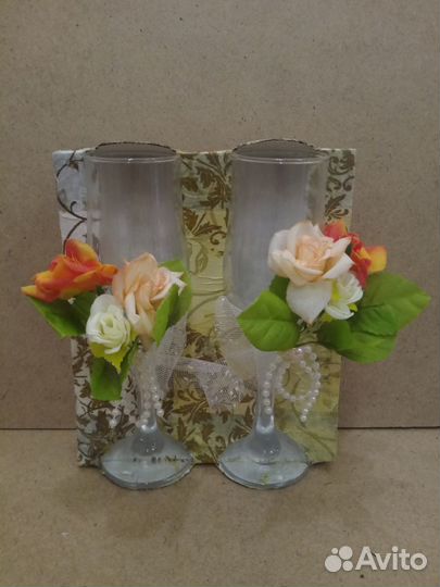 Свадебные фужеры бокалы