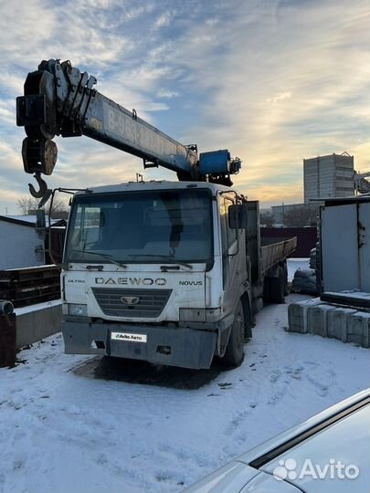 Бортовой грузовик Daewoo Ultra Novus с КМУ DongYang, 2005