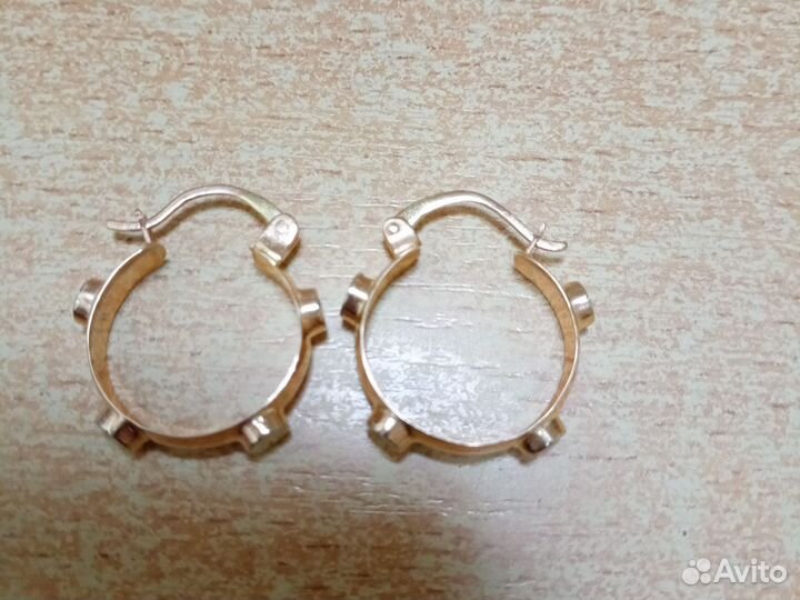 Золотые серьги Конго
