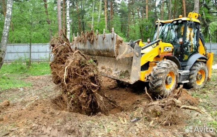 Расчистка участка. Спил деревьев