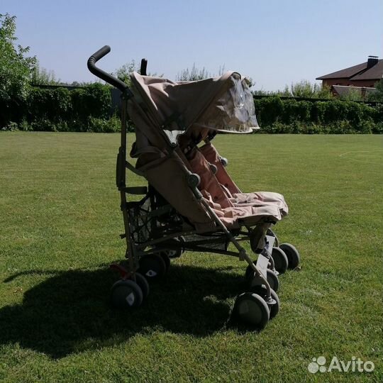 Коляска трость для двойни maclaren twin techno xt