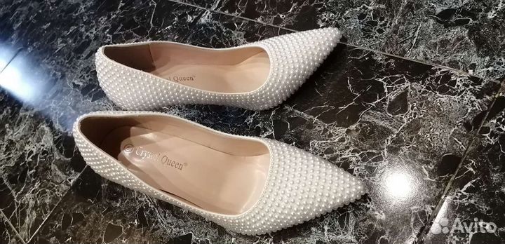 Туфли свадебные 40 размер новые