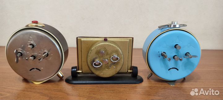 Будильники механические СССР.рабочие.цена за 3 шт