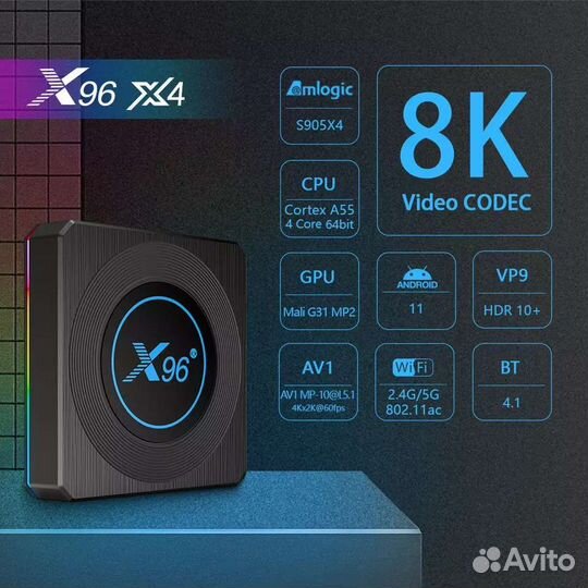 Smart приставка X96MAX+ H96 X4 X96Q Фильмотека+TV