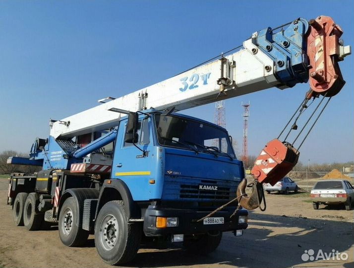 Аренда и услуги автокрана, 30 т, 27 м, с гуськом 15 м