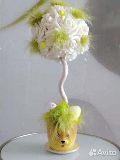 Пасхальный декор топиарий