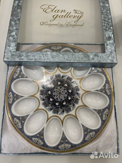 Пасхальное блюдо для яиц фарфор