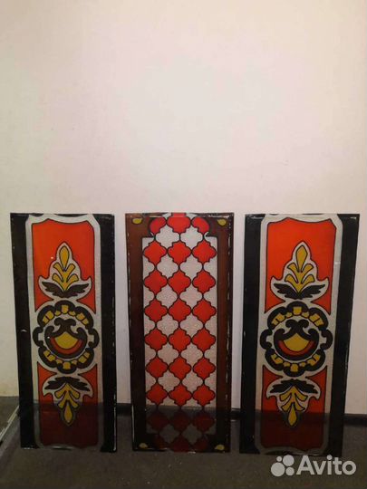Триптих витраж оконные 1960-е