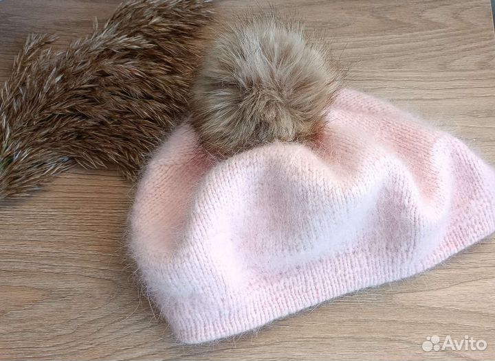 Шапка женская из пуха норки