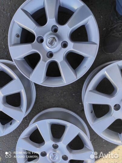 Литые диски r15 4x114.3 Ниссан Тиида Альмера