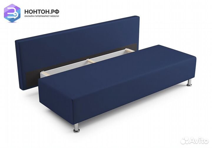 Диван еврокнижка Канна саржа тёмно-синяя