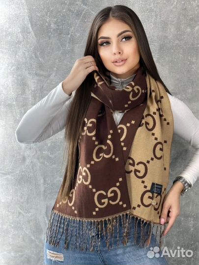 Кашемировый палантин шарф Gucci разные цвета