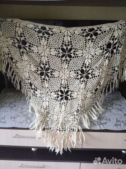 Платок шаль ручная работа