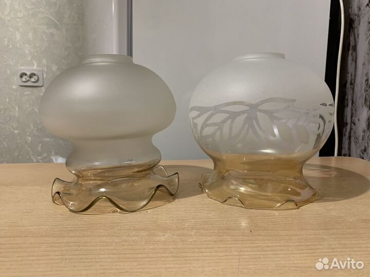 Плафоны для люстры стеклянные бу